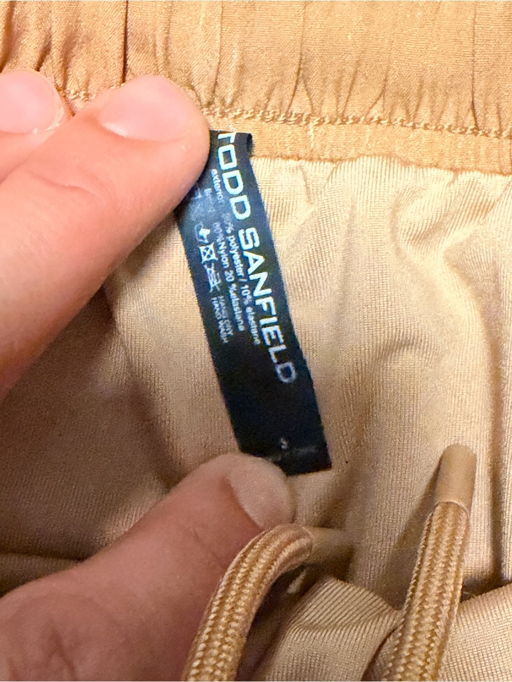 Beige swim trunks. Very short - Picture 4 of 4